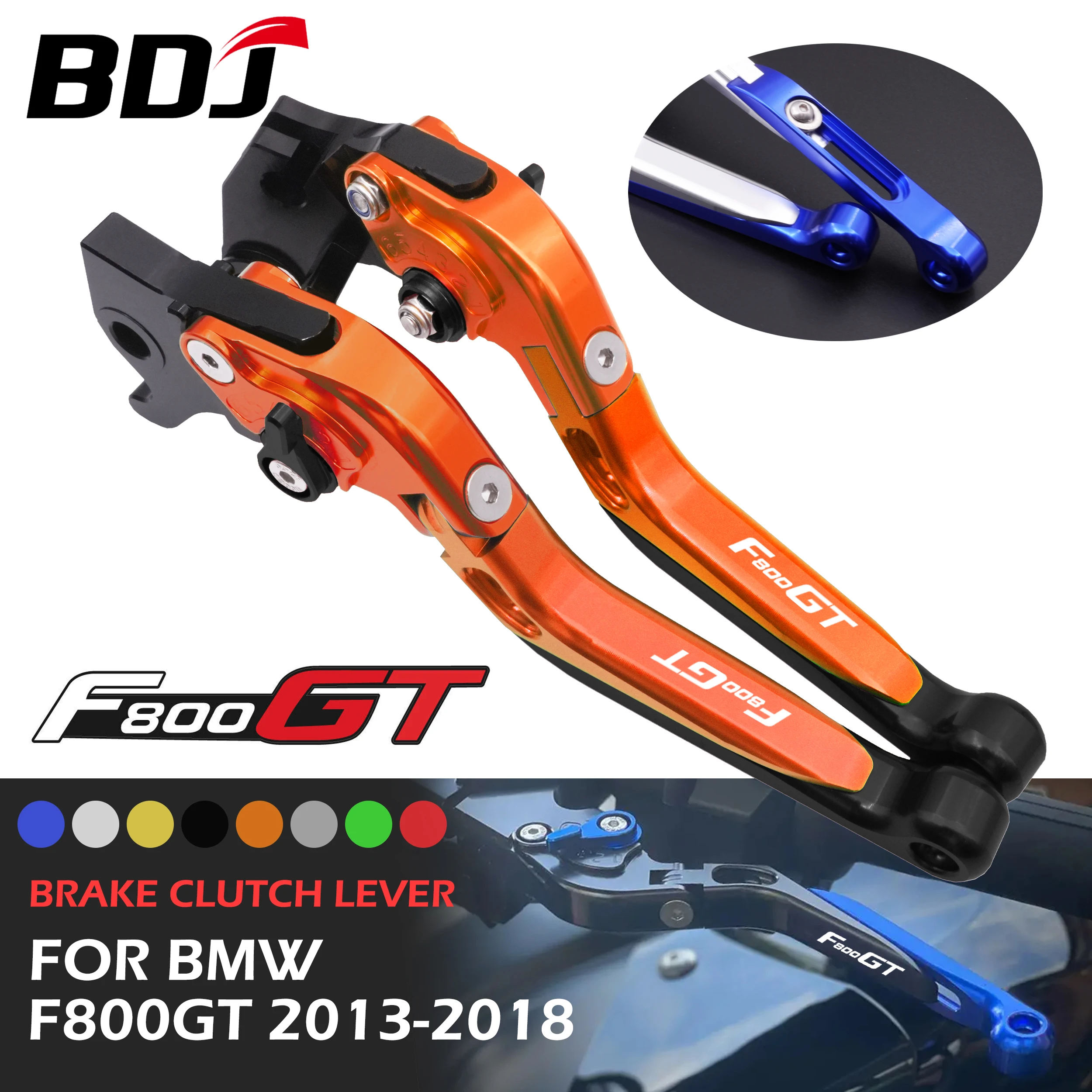 

BDJ F800GT 2018 Brake Clutch Lever Set Motorcycle Brake Lever Adjustable Folding Lever For BMW F800 GT 2013-2017 2015 2016