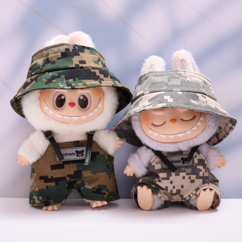 

Мини-кукольная одежда для Labubu 3,0 V1/v2/v3, аксессуары для одежды для куклы Ropa Labubu, ветровка, комбинезон, ветрозащитная куртка