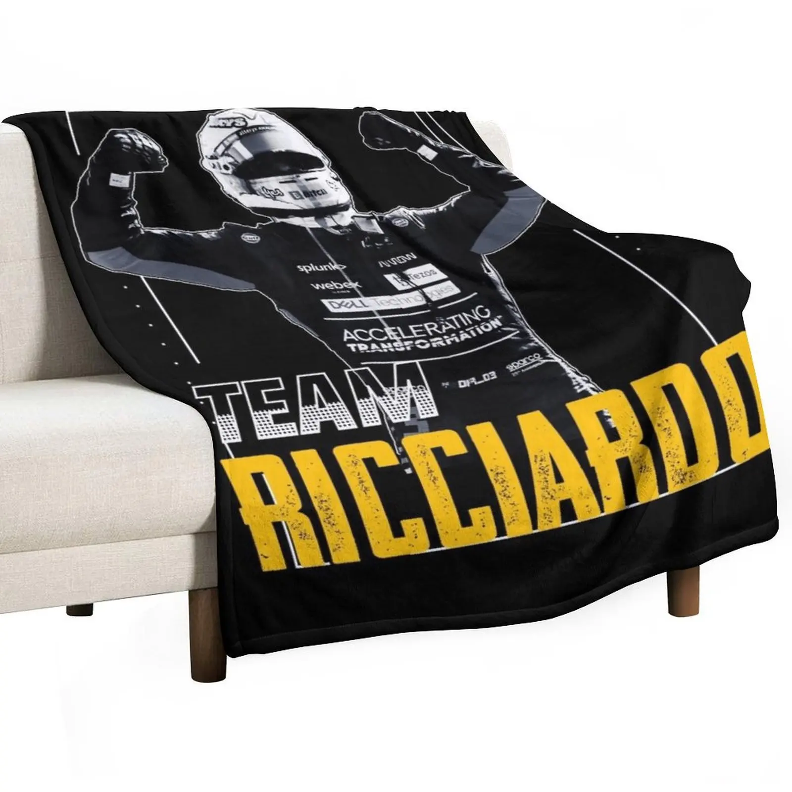 

Ricciardo Helmet Throw Blanket Plaid on the sofa Sleeping Bag Blankets