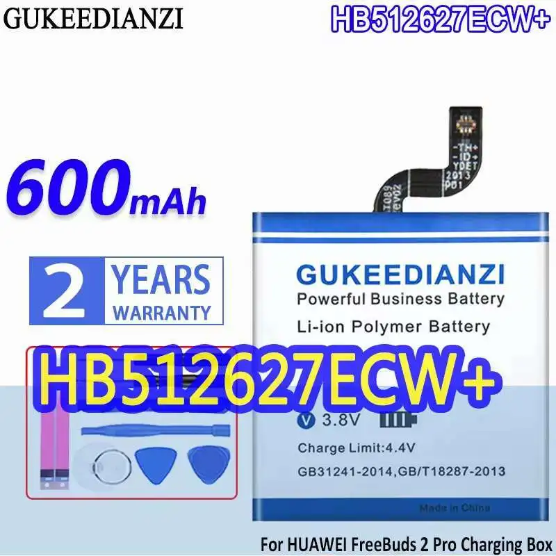 

600Mah For Huawei Freebuds 2 Pro Charging Box HB512627ECW+ Charge Battery Earphone Lightweight