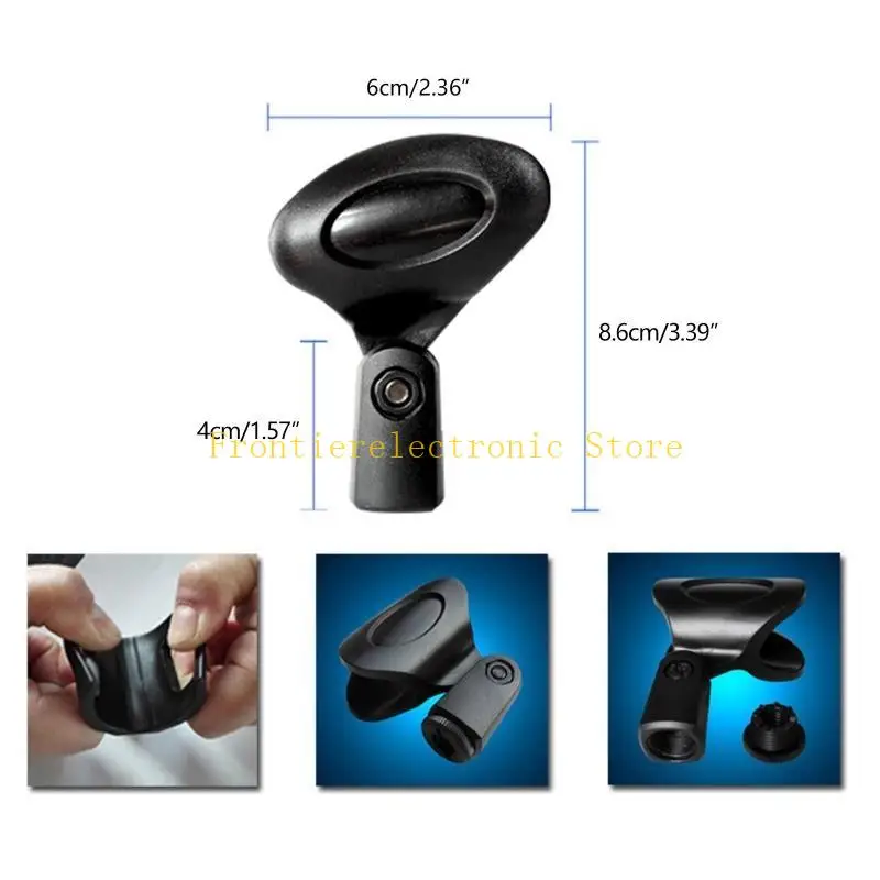 G8DB Break Resistant MIC Clip حامل ميكروفون للميكروفون السلكية/اللاسلكية المحمولة #6