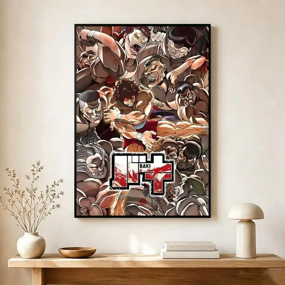 Intense Dynamic Anime B-BAKI Poster Wall Art Print Decorative Mural Home Decor Gift Unframed