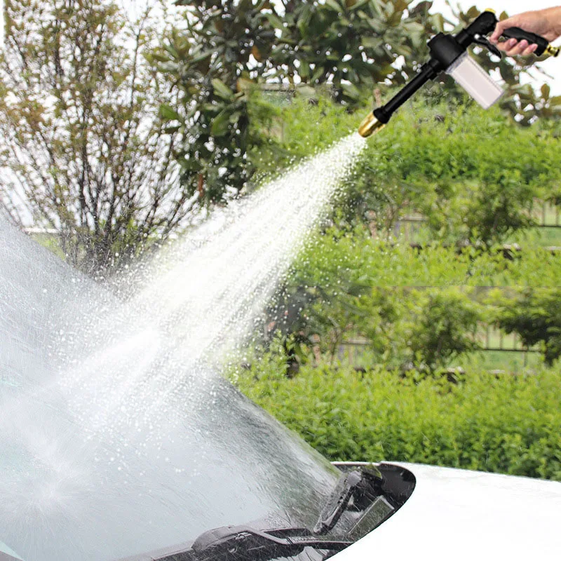Neue Gartenschlauchdüse Hochdruck-Autowasch-Schaumwasserpistole Reinigungswerkzeuge Garten-Rasenbewässerung Sprinkler-Sprühpistole – Detail 9