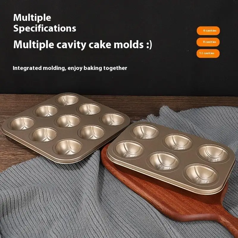 

Hot Sale 1Pieces 6/9 Cavity Chestnut Shaped Cake Baking Tray Mold Carbon Steel Kitchen Baking Tool Outdoor Tableware