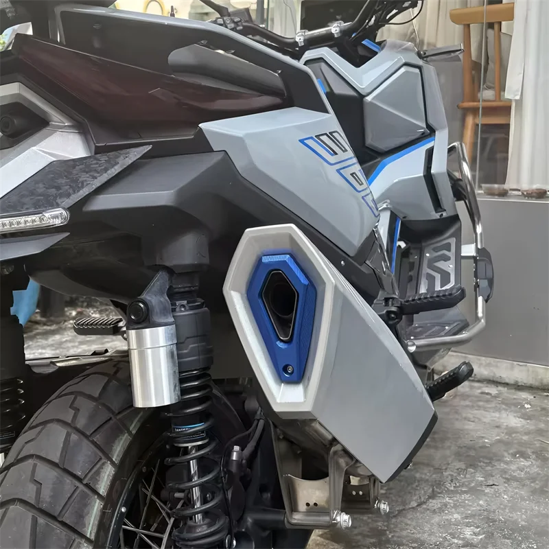 ل ZONTES 368G 368M 368K 368D 368E 368 2024 2025 501G اكسسوارات دراجة نارية العادم الأنابيب الذيل الزخارف غطاء للحماية الألومنيوم