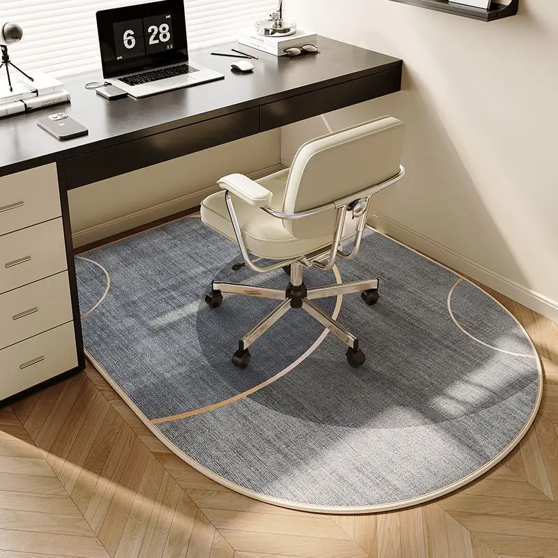 VIKAMA Simple Nordic Style Computer Chair Mat E-Sports Gaming Swivel Chair Non-Slip Rugs Study Desk Office Chair Mat Carpet