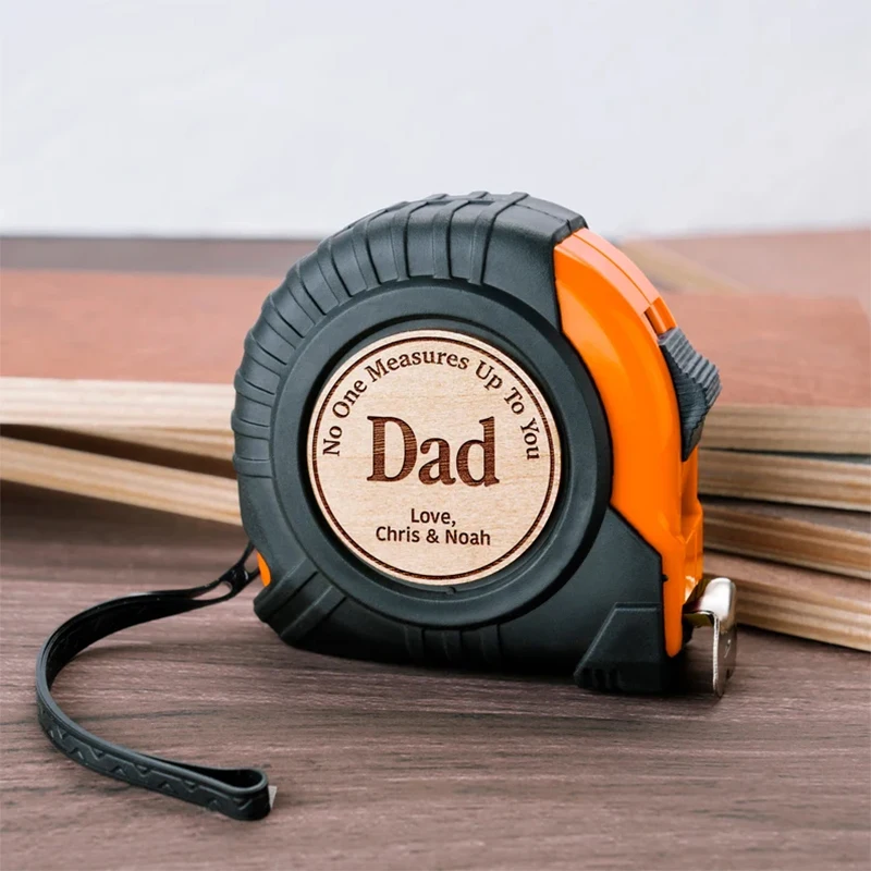 Custom No One Measures Up to you Dad Tape Measure Father's Day birthday Christmas daddy papa Husband Thanksgiving gift Present