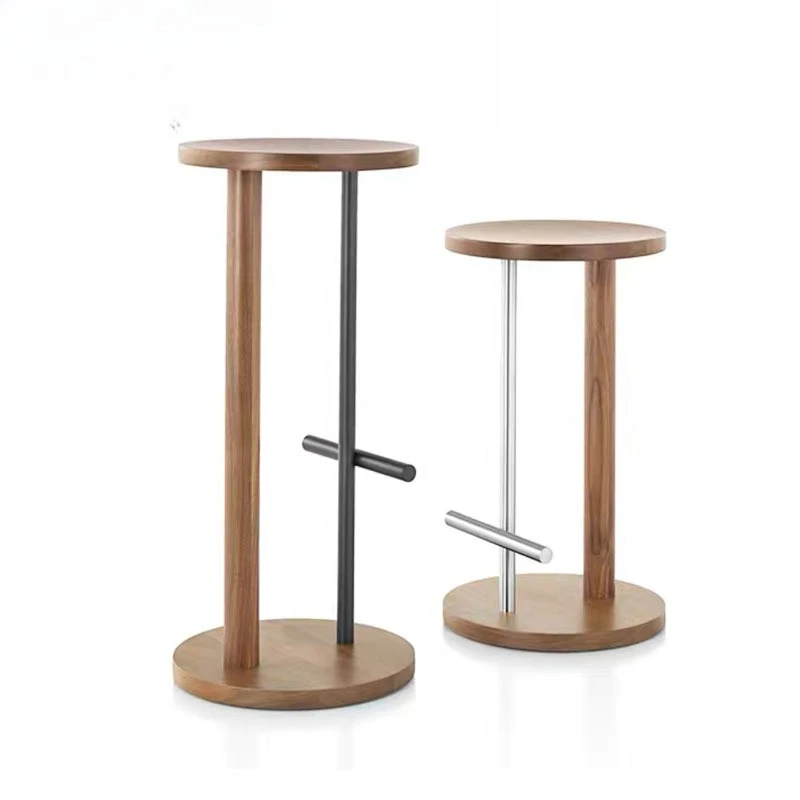 

Solid wood coffee table props flower stand black metal coffee table milk tea coffee solid wood