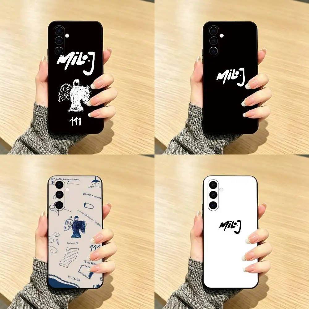 S-Singer M-Milo J Phone Case For Samsung Galaxy A73,A72,A71,A70,A53,A52,A51,Others Soft Black Cover