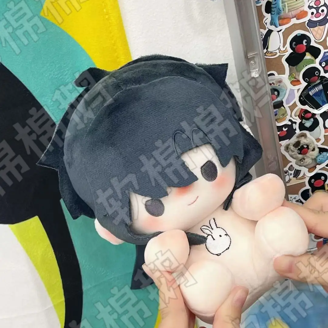 Anime mo dao zu shi wei wuxian mdzs boneca de pelúcia corpo de algodão 20cm bonito menino vestir-se sentado plushie brinquedos travesseiro presente