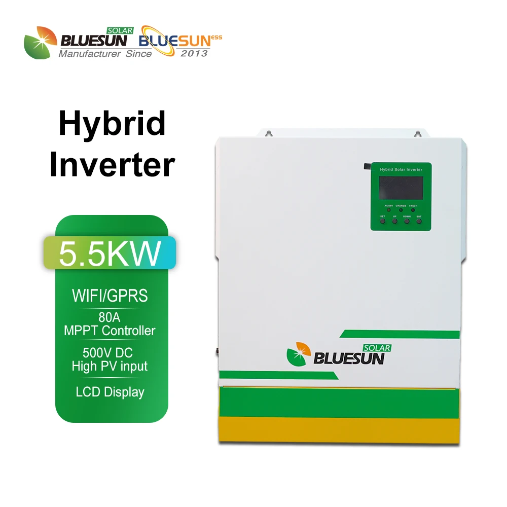 Bluesun Best Solar Inverters 5kw  Off Grid Solar Power System Hybrid Solar Inverter For Home