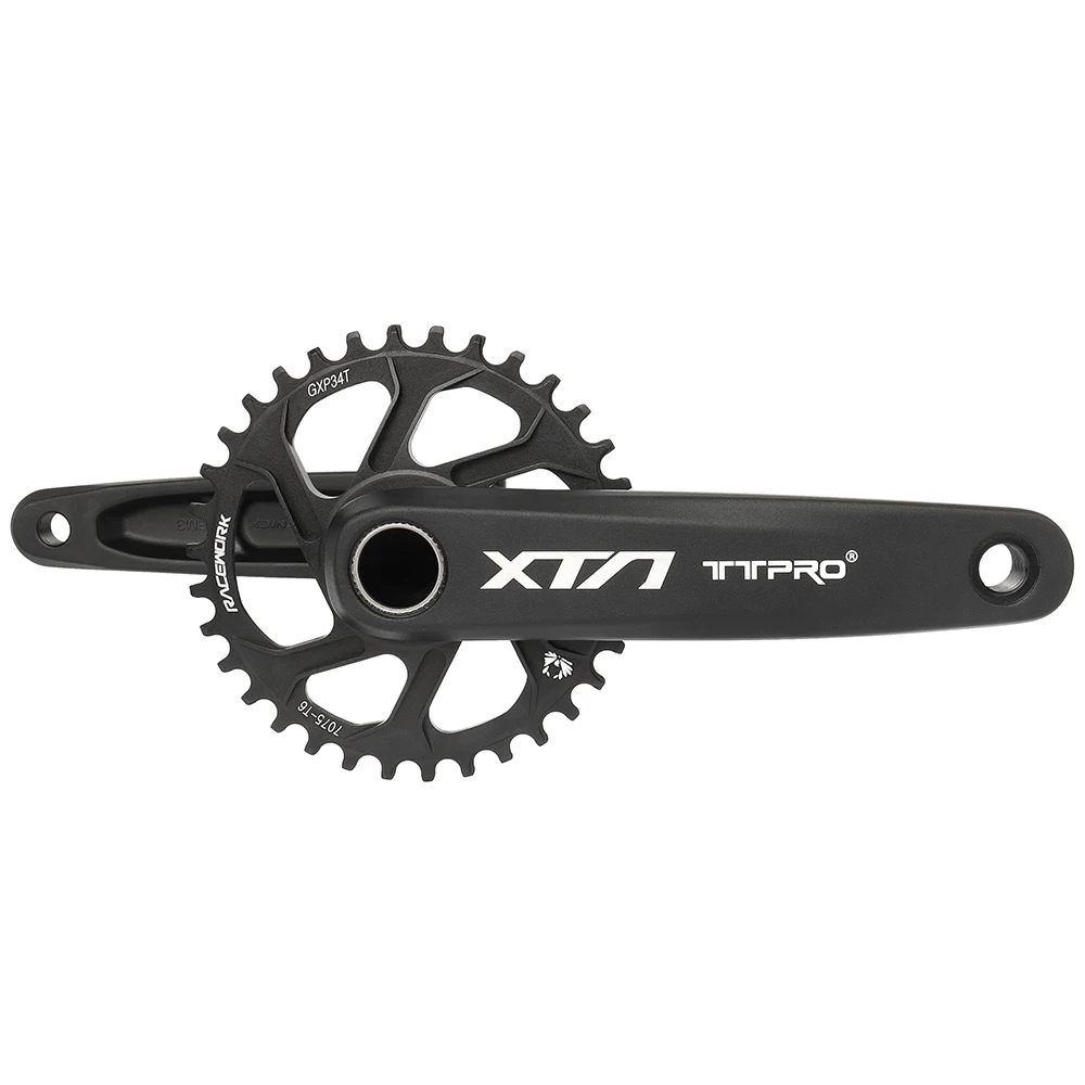 TTPRO XTA FM3 Bicycle Crankset 170MM Crank Hollowtech Integrated Cranks 3/6 Degree 32/34/36/38T Chainwheel for GXP Shimano