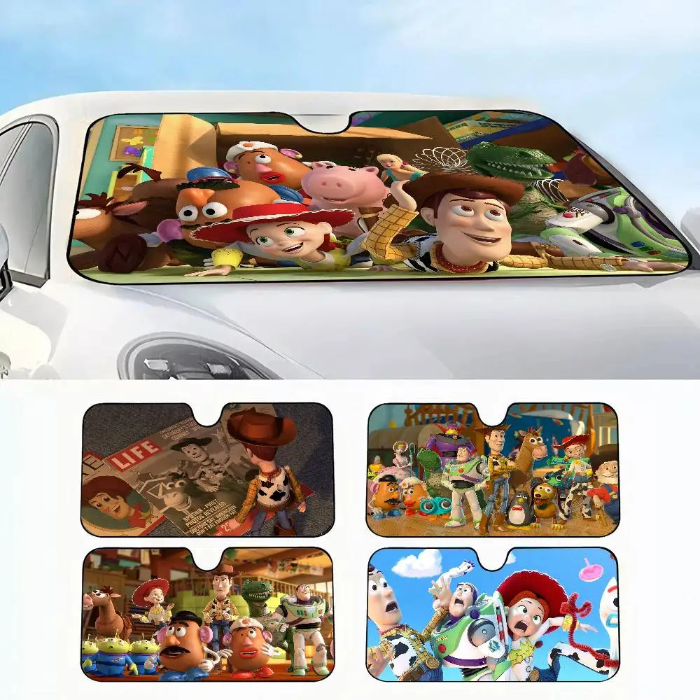 

MINISO Disney Toy Story Car SunShade Windshield Sun Shade Personalized Picture Block UV Rays Visor Protector