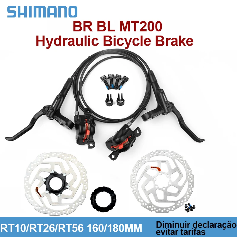 Shimano BR BL MT200 Hydraulic Bicycle Brake 800*1450mm Shimano Deore SM Rotor RT10/RT26/RT56 160/180MM MTB Shimano mt200 brake