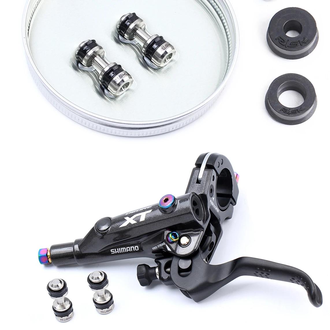 

RISK Bicycle Brake Lever Piston For Shimano SLX XT M8000 M7000 M785 Titanium Disc Brake Piston Repair Part Mountain Bike Part