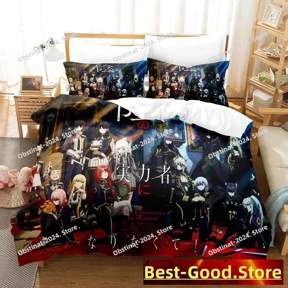 

2023 The Eminence in Shadow Bedding Set Single Twin Full Queen King Size Bed Set Adult Kid Bedroom Duvetcover Sets Anime Bed