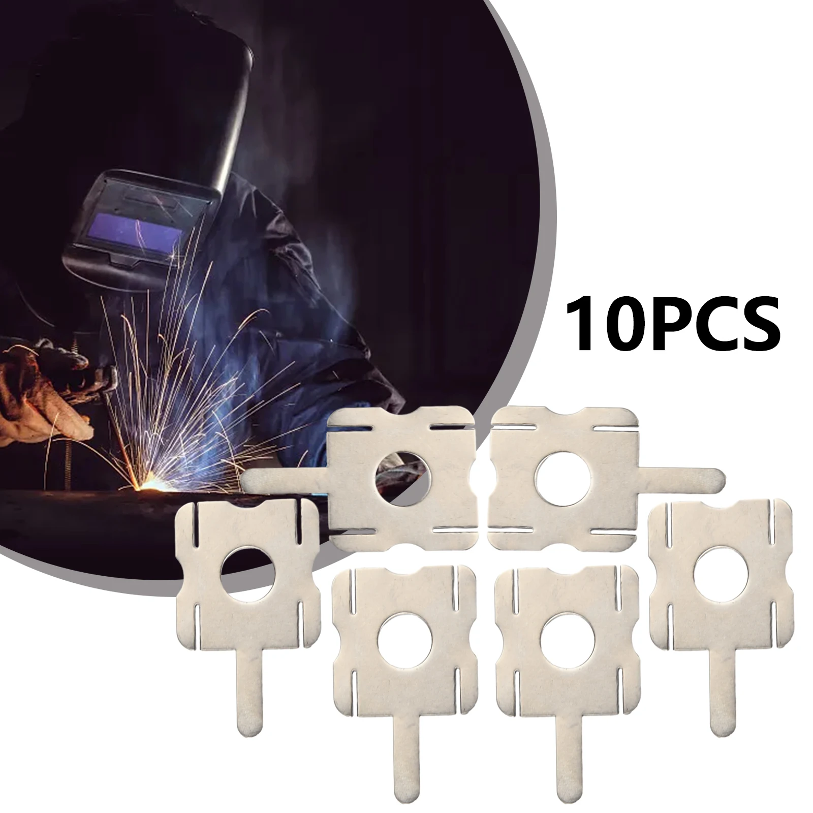 10Pcs Nickel Plated Strip 4S Li-ion Battery Nickel Sheet Plate Connector Replace Spot Welding Machine Battery Welder U-Shaped