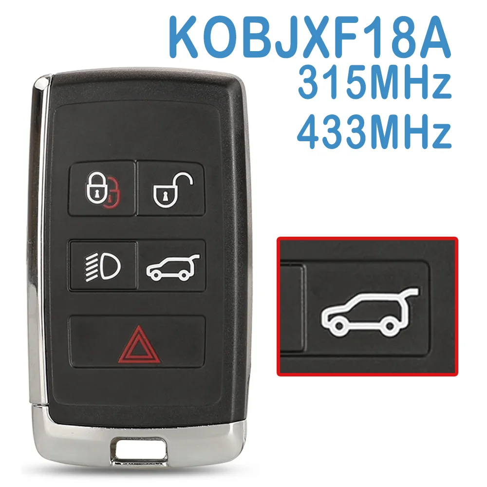 

KOBJXF18A Lonsdor Auto Smart Remote 315/433MHz 5B Replace Car Key For Land Ranger LR2 LR4 Jaguar F-Pace F-Type XE XF XJ 18-21