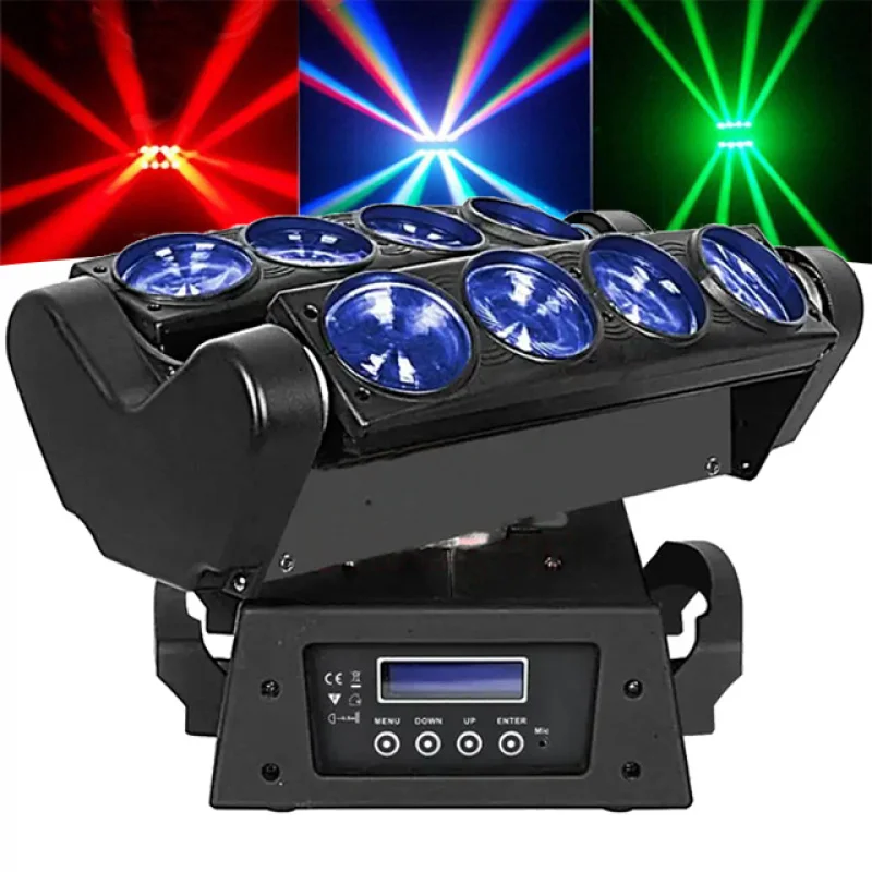 

AOPU 8 Eyes Rgbw 4in1 Led Moving Beam Spider Stage Light for Disco Dj Dmx Light
