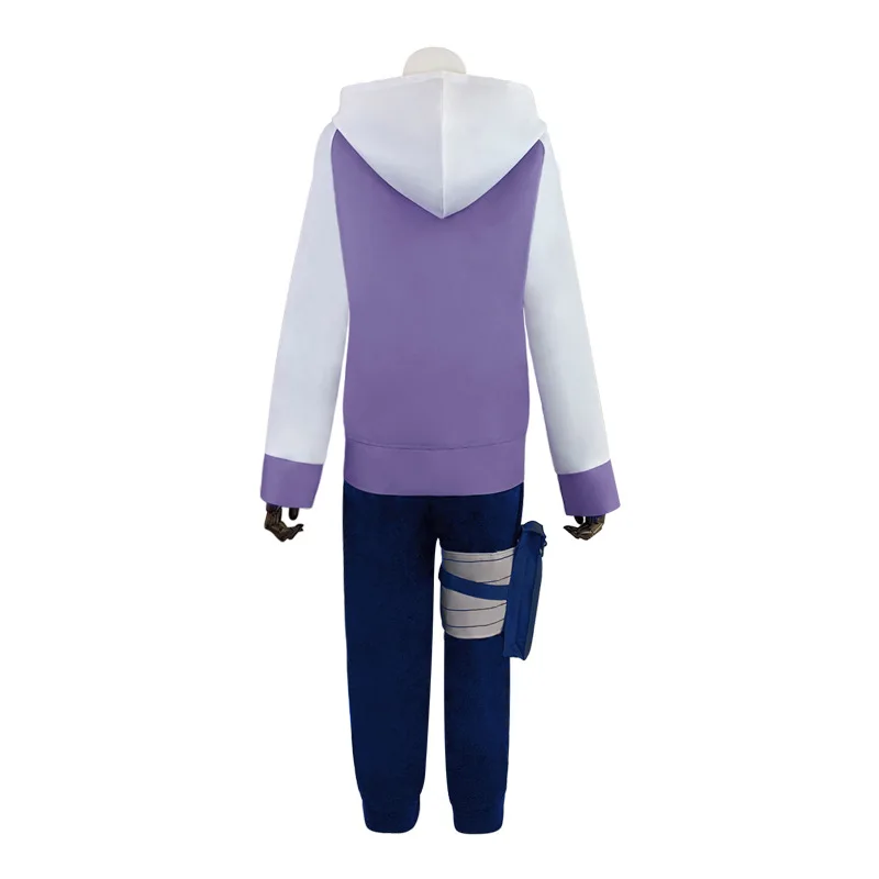 Anime Ninja Hyuga Hinata Costume Cosplay uniforme con parrucca e scarpe per uomo e donna