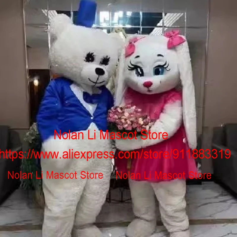 High Quality Teddy Bear Mascot Costume Rabbit Cartoon Set Role-Playing Advertising Game Carnival Event Gift Birthday Party 1327