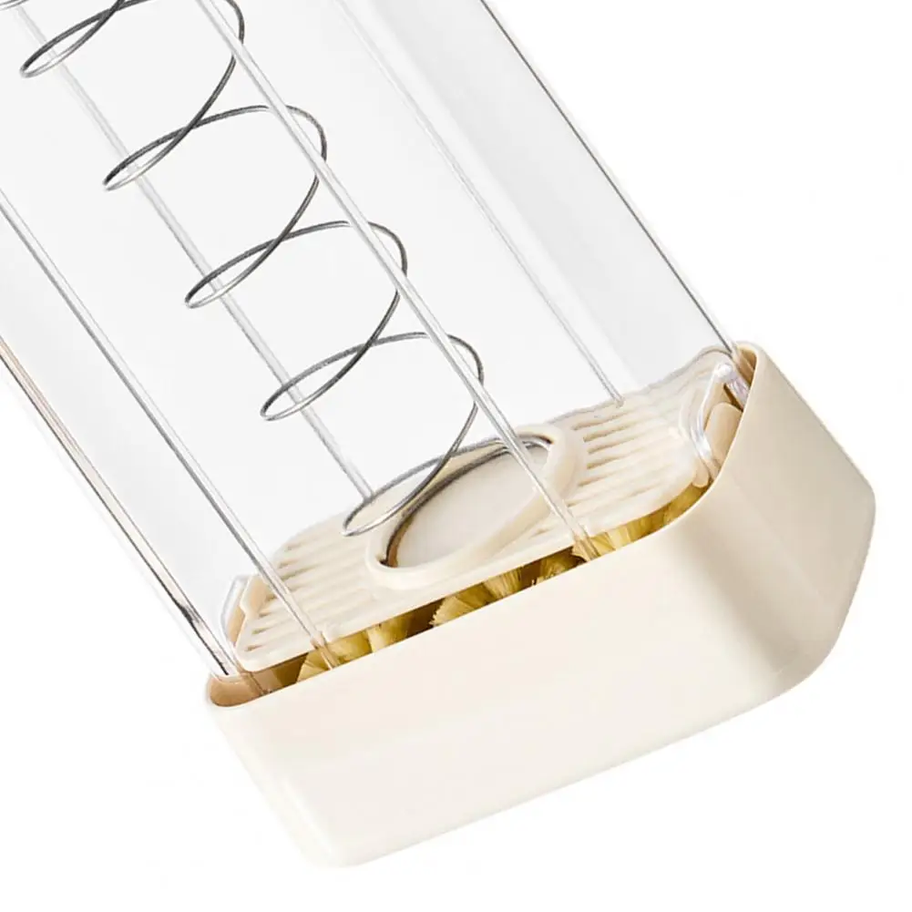 

Soap Storage Box Foaming Device Adjustable Soap Holder Spring Adaptive Design Soap Tray Soft Bristle Brush Holder