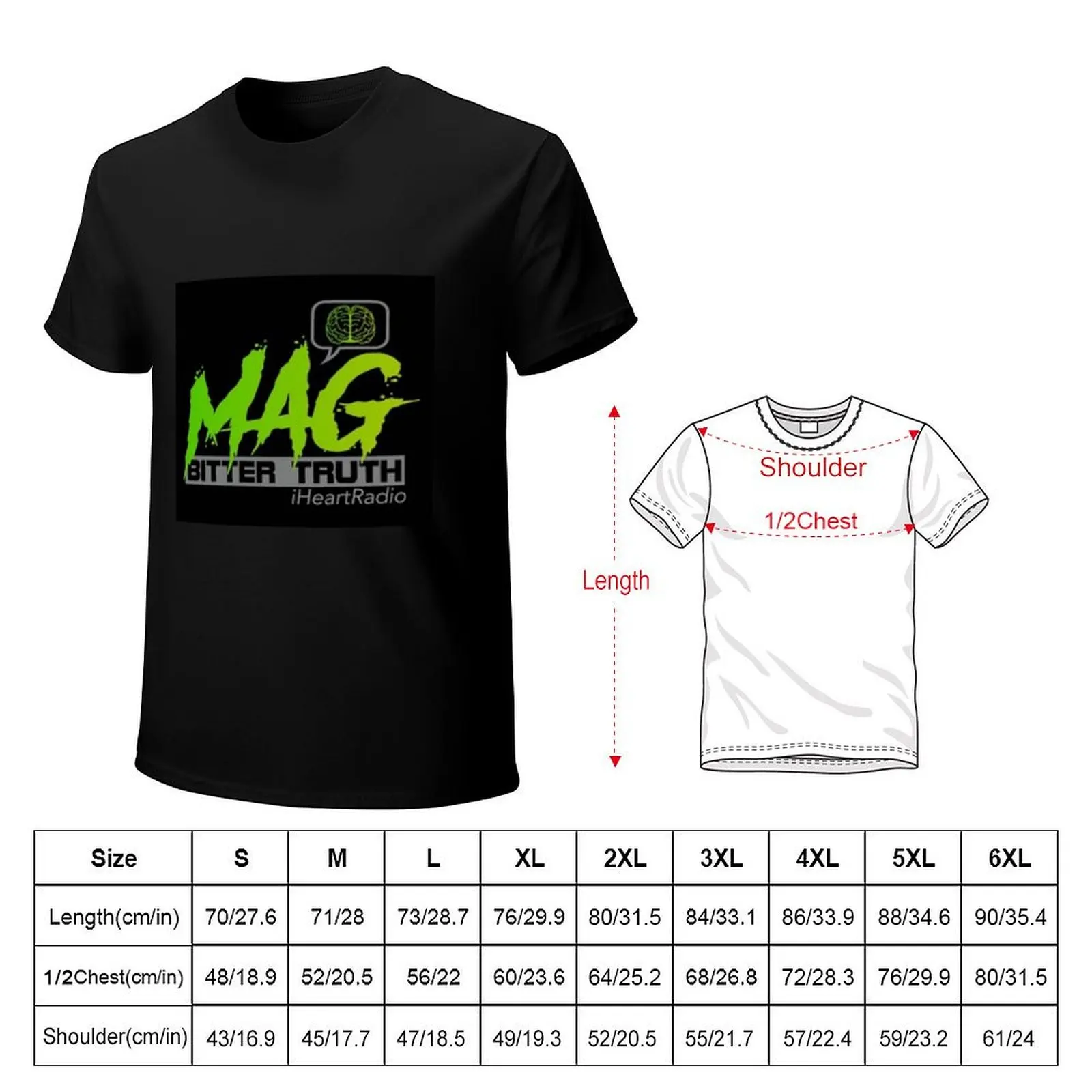 MAG BITTER TRUTH iHeart Radio T-Shirt Comfortable Workout Short Sleeve Shirt