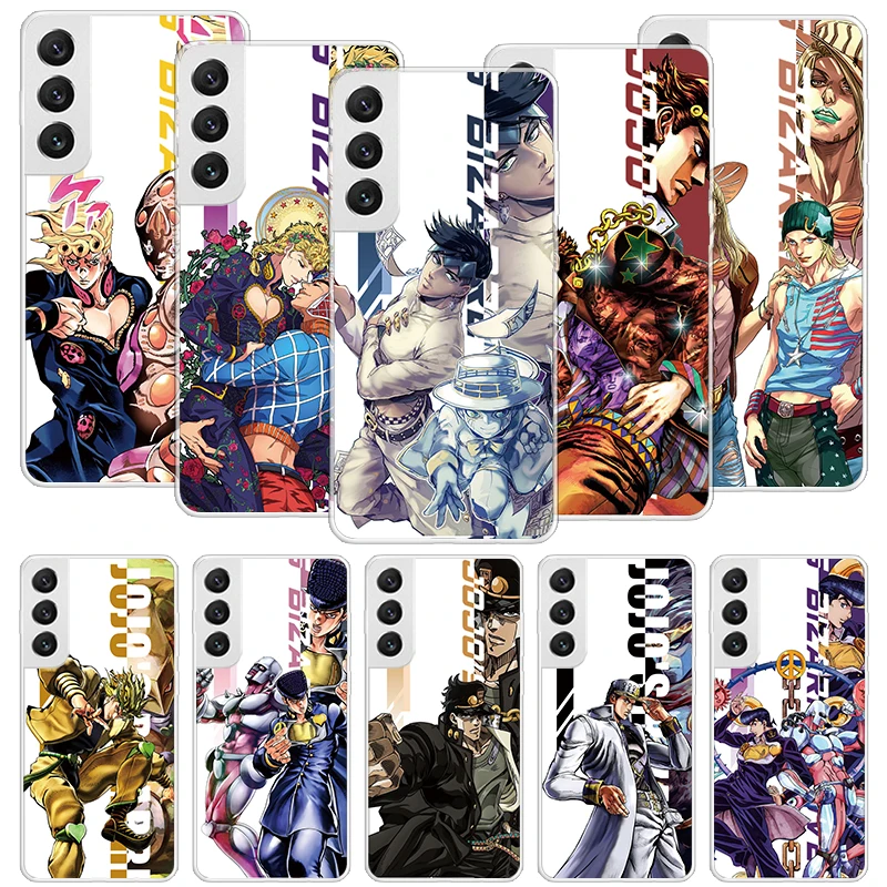 JoJo Bizarre Adventure Anime Phone Case For Samsung Galaxy S23 S24 Ultra S20 FE S21 S22 Plus S10 S10E S9 S8 + Soft Cover Fundas