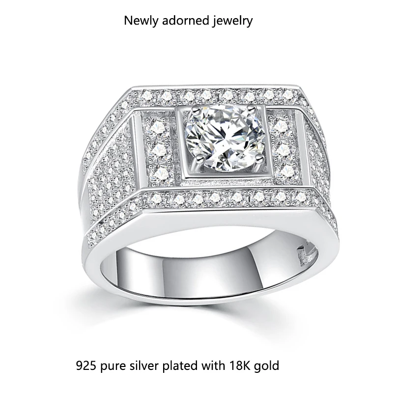 

A beautifully crafted and fashionable irregular-shaped D-color moissanite ring, featuring a round moissanite gemstone, perfect f