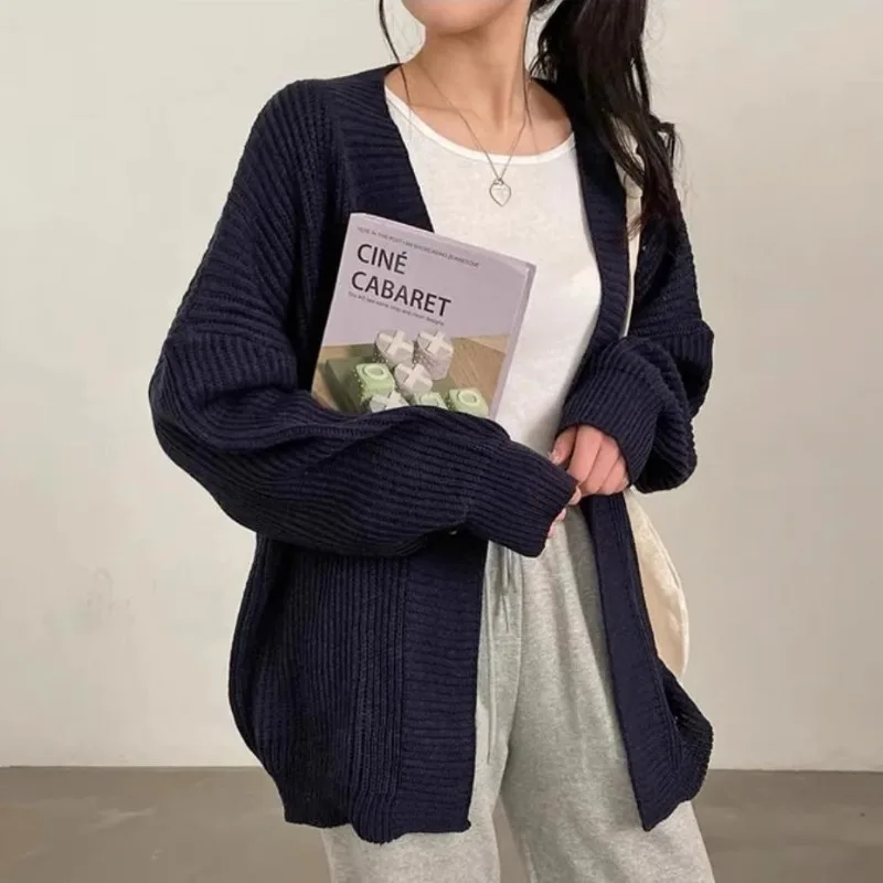 OCEANLOVE Sweet Women Sweaters Solid Autumn Winter Korean Fashion Loose Chic Cardigans Casual Simple Sueteres De Mujer