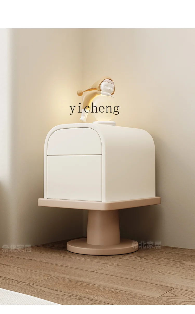 TWR solid wood bedside table bedroom small home high-end simple storage bedside table