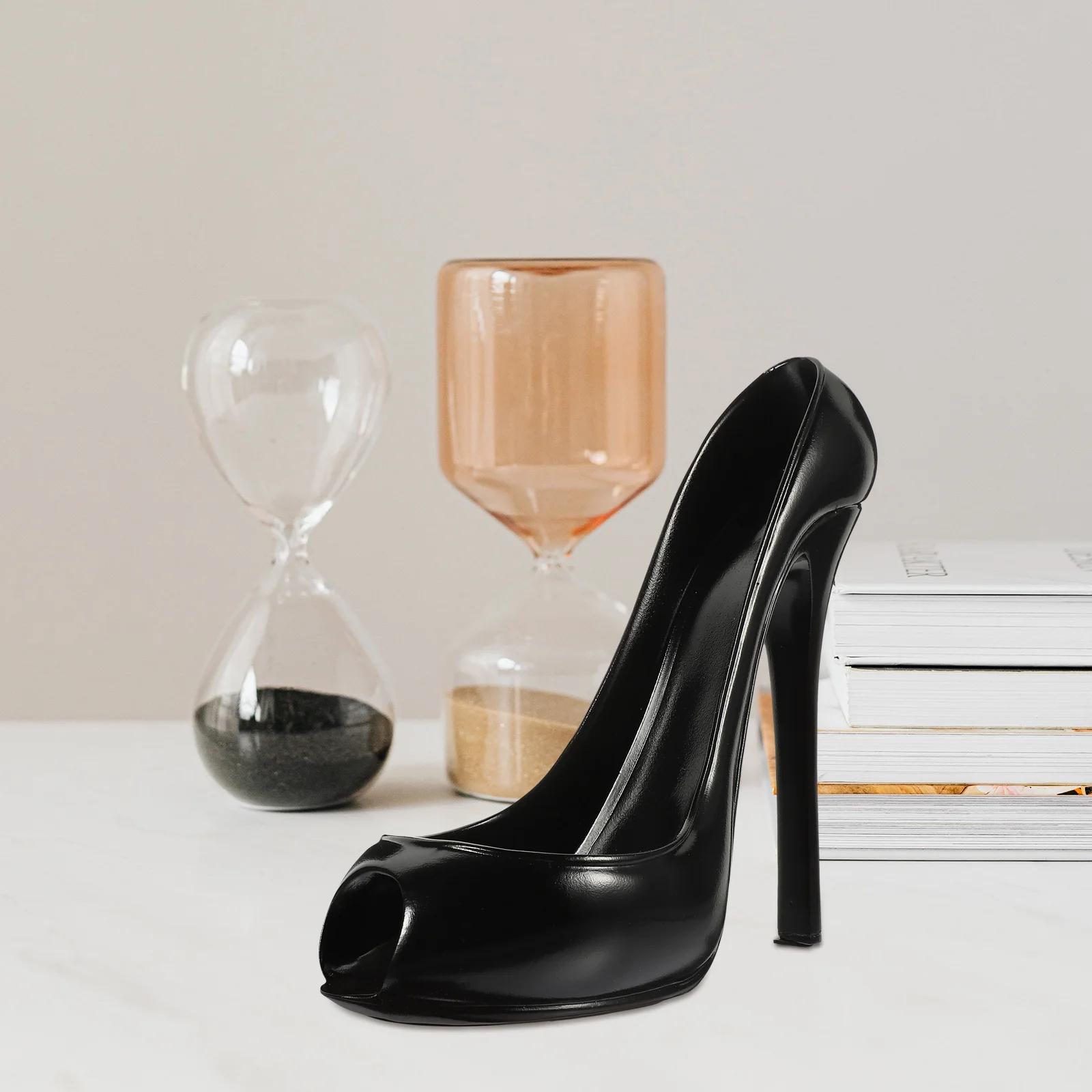 1pc High Heel Rack Resin Craft Bottle Holder Creative Decorative Storage Shelf Fashion Charm Design Home Bar Restaurant