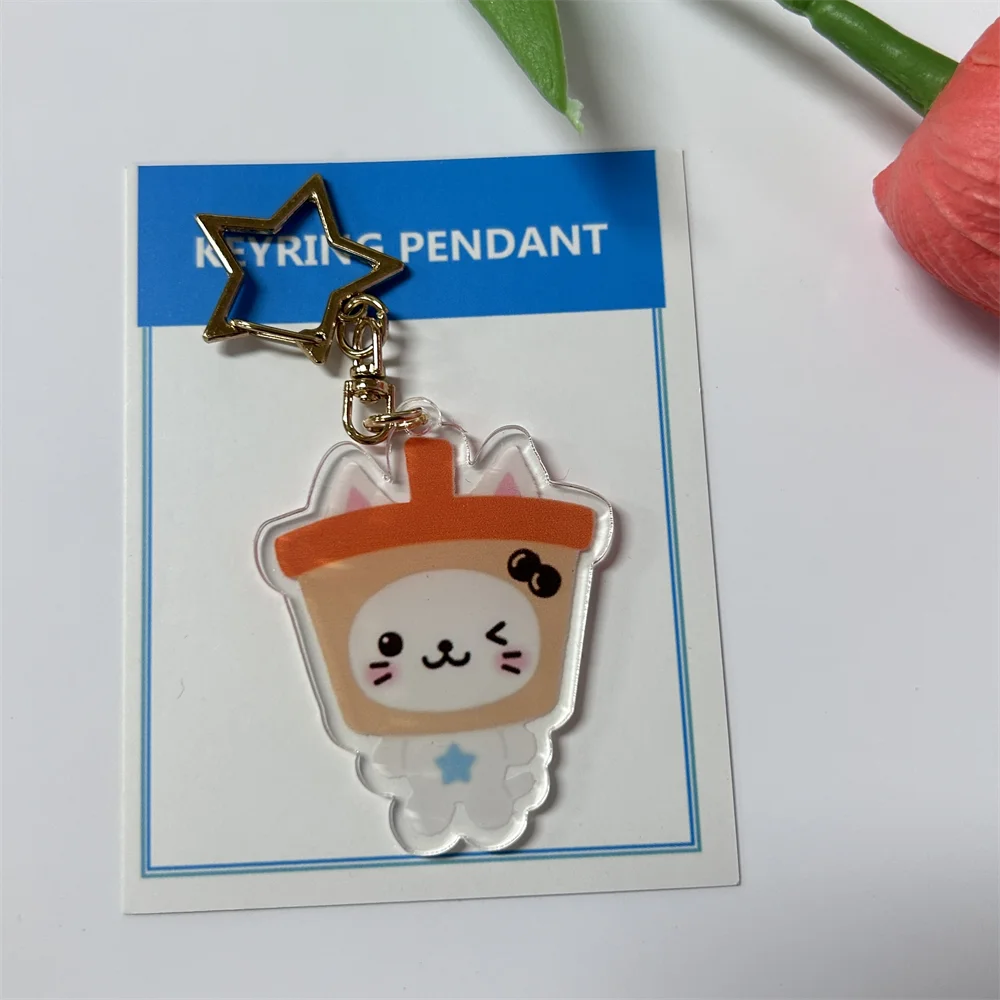 KPOP Boys Idols Lovely Keychain Renjun Jeno Haechan Chenle Transparent Acrylic Keyring Pendant Cartoon Bag Accessories Fans Gift image 6