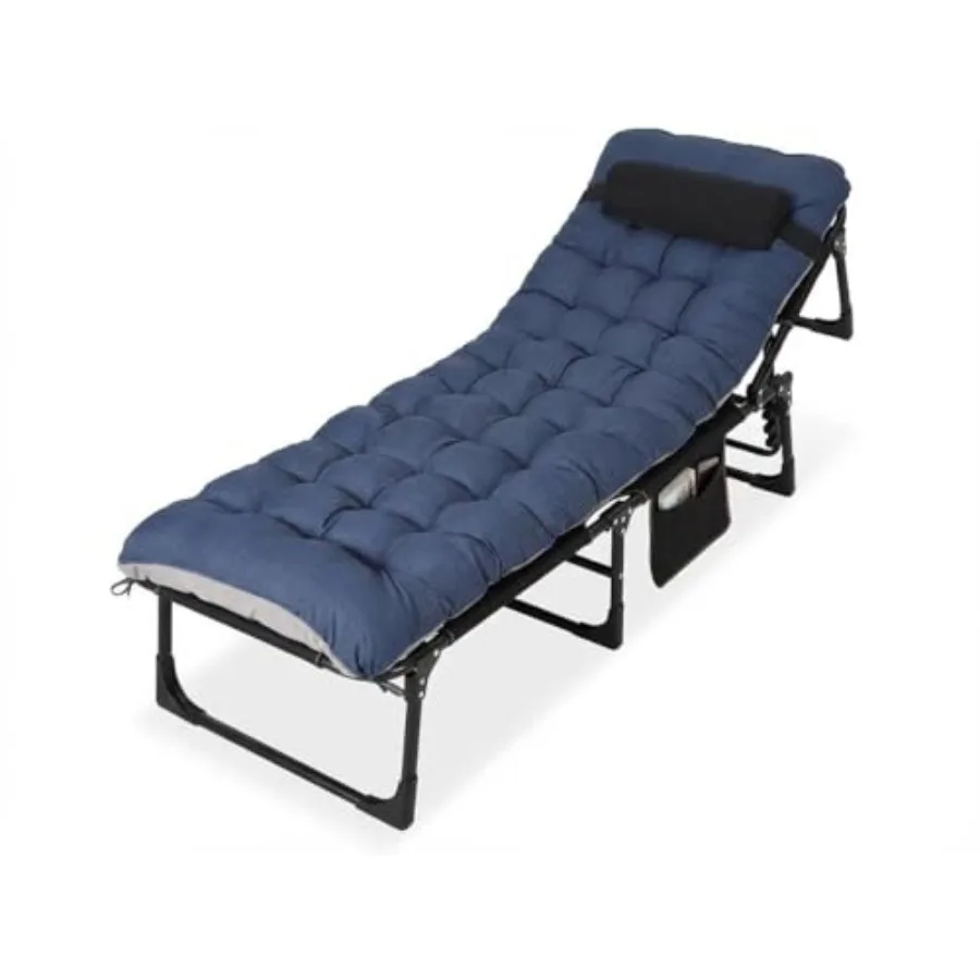

Camping Cot for Adults: Aluminum Frame, Gray, Supports 400LBS with Thick Removable Mattress for Outdoor, Travel, Home, Guest Of