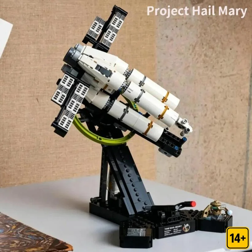 En stock – Nouveau modèle de blocs de construction de navette spatiale Hail Mary Extreme Return Project (830 pièces) – Jouet pour adultes – Cadeaux d'anniversaire