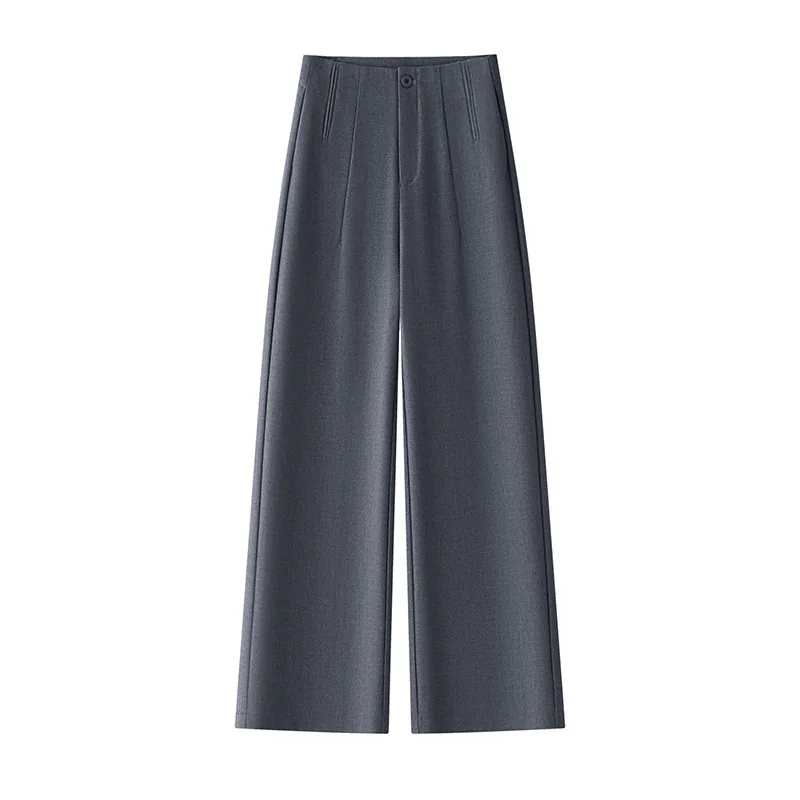 Autunno nuovo stile elegante pendolare slim fit blazer pantaloni a gamba larga moda donna versatile pantaloni dritti casual alla moda