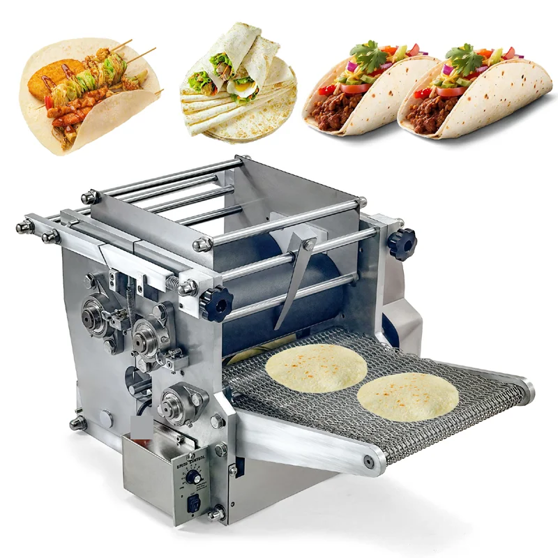 

Industrial Mexican Tortilla Maker & Bread/Roti Press Machine Flour/Corn Grain Product Core Component Motor
