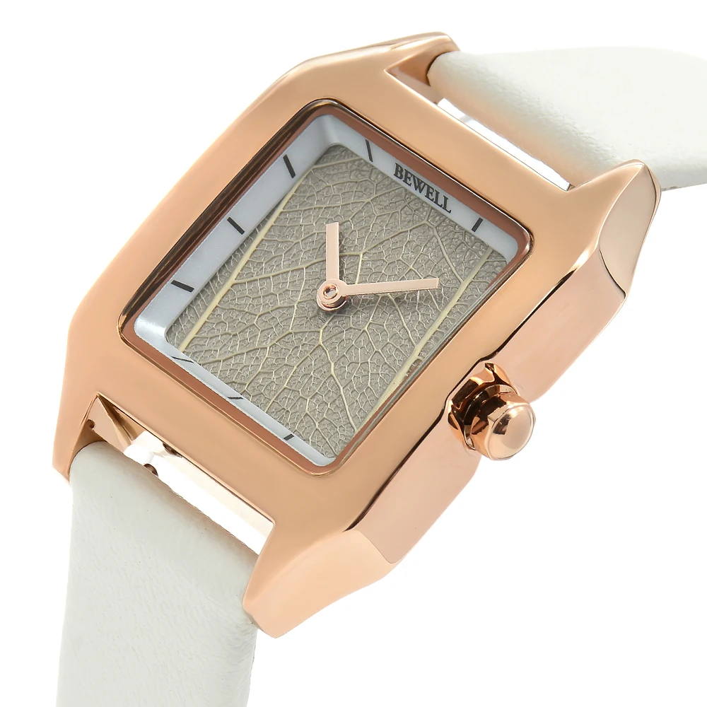 Fashionable and Exquisite Women's Watch with Leather Strap and Shell Dial, Elegant and Luxurious, Suitable as a Holiday Gift