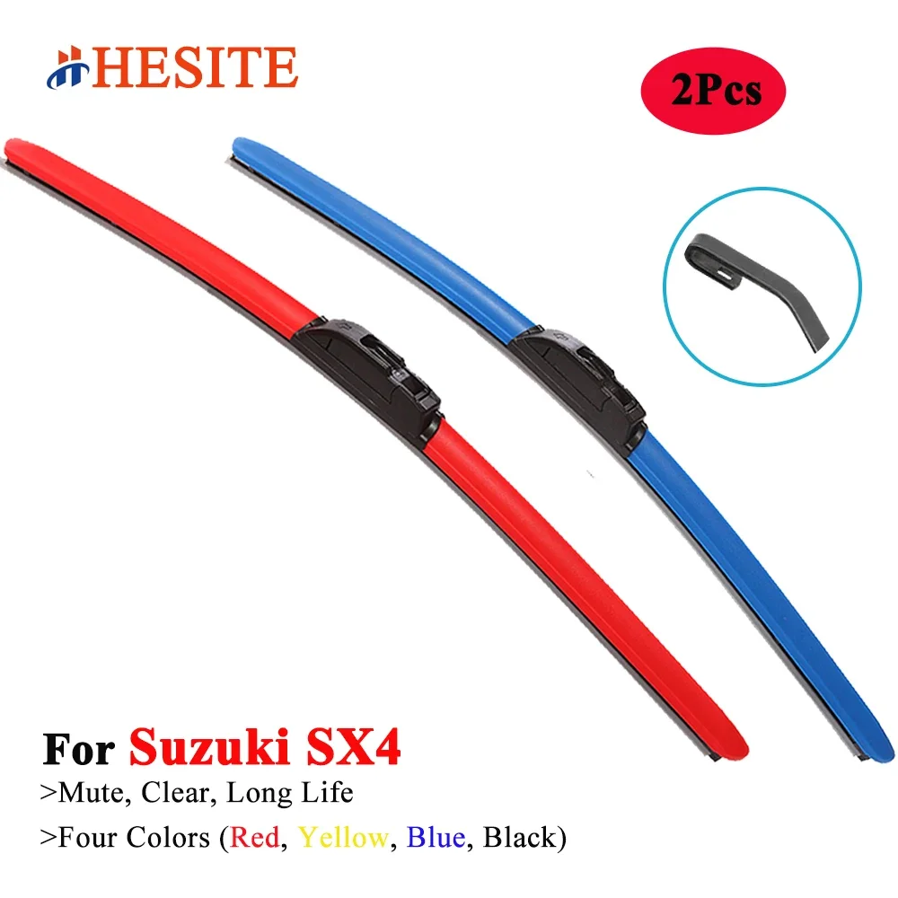 

HESITE Colorful Wiper Blades For Suzuki SX4 Hatchback Saloon Cross GY EY EW JY 2006 2008 2010 2013 2015 2018 2019 2020 2021 2022