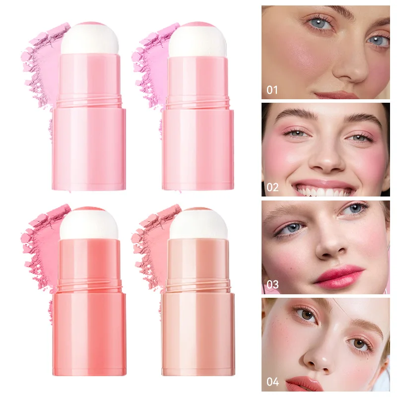 

Life Girls Blush Stick Soft Face Brightening Contouring Shadow Blusher Powder Peach Pinkish Cheek Tint Korean Makeup Cosmetics