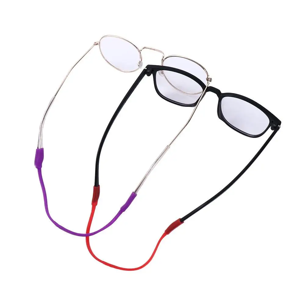 Anti-slip Fashion Silicone Solid Color Sunglasses Rope Sunglasses Band Glasses Cord Eyeglass Chains