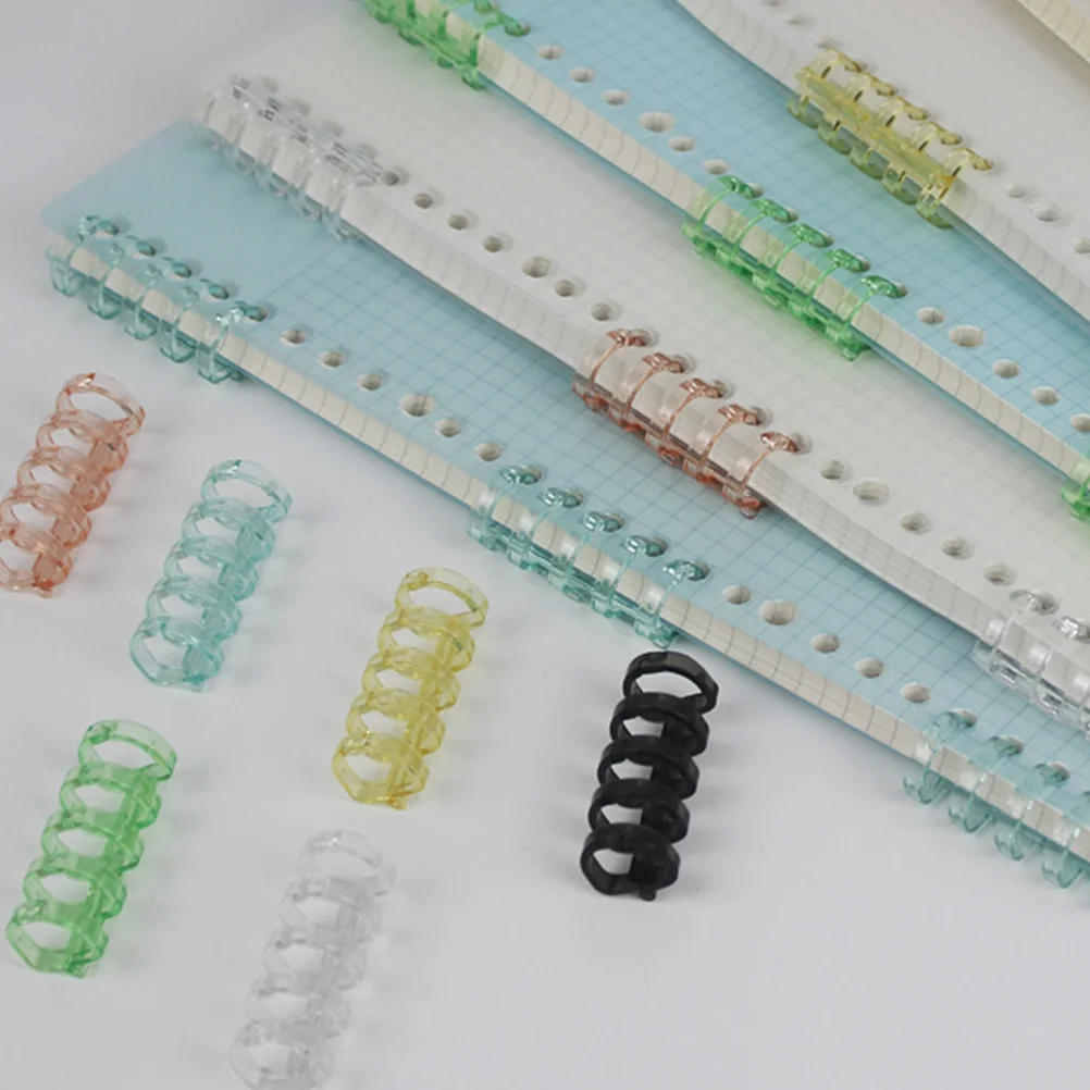 

20Pcs Binder Rings Double-Loop Loose Leaf Rings for Notebook Photo Album Scrapbook Spiral Binding Coils