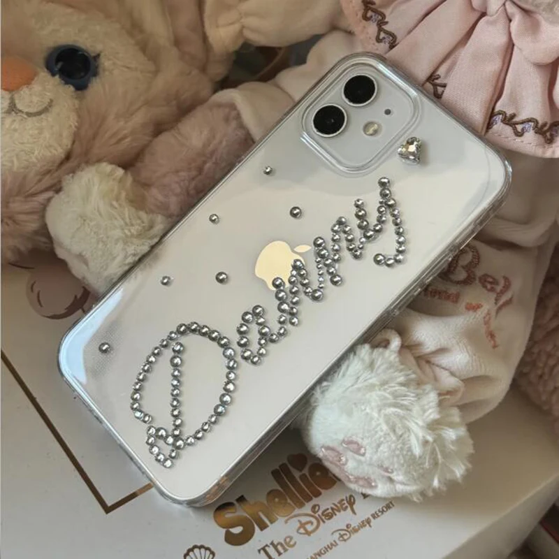 Customization Rhinestone name , LOGO , Slogan , Wish ，ID , Motto , Oath For iPhone , Samsung ,Huawei, XiaoMi , Google and other