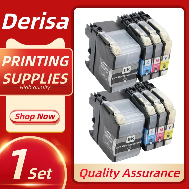 

1 комплект картриджей с чернилами LC529 LC525, совместимых с принтерами Brother DCP-J100/DCP-J105/MFC-J200, картриджи с чернилами LC529XL LC525XL