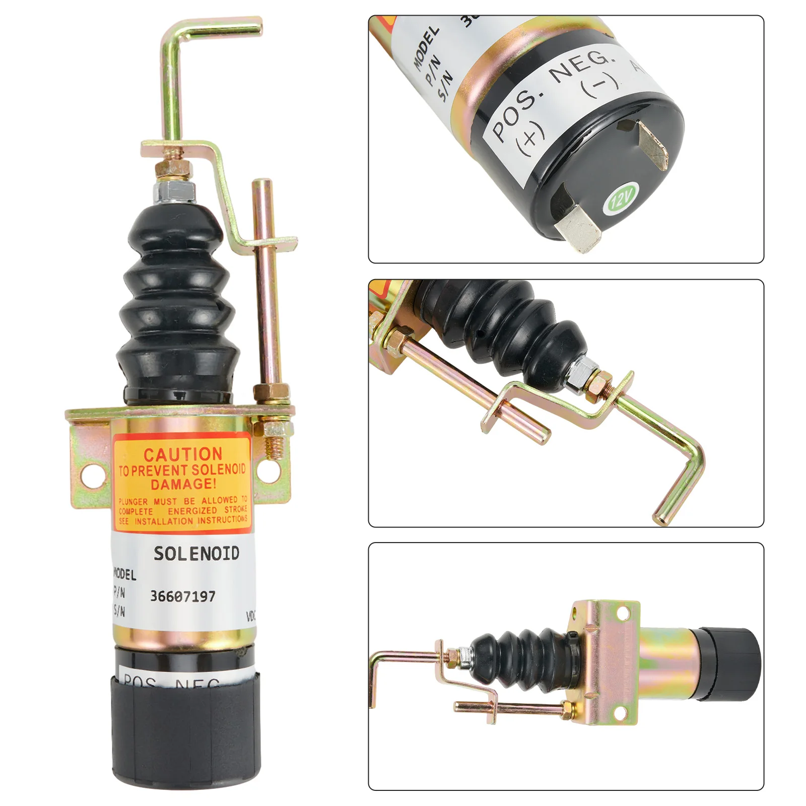 

Электромагнитный клапан отключения подачи топлива 150212C7U2B2S1, 1 шт., 24*8*6 см, 366-07197, SA3405T, 36607197, Высокое качество, SA-3405-T