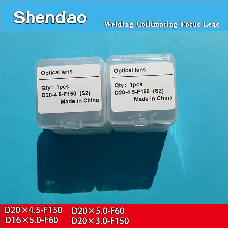 10 Stück Laser-Handschweißreinigungs-Kollimator-Fokuslinse D16/20 D20*4.5-F150 für CQWY WSX QiLin HanWei Sup Au3tech Schweißpistole – Detail 4
