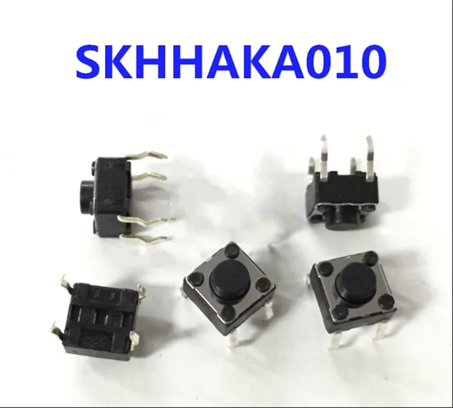 10/100/1000PCS New original SKHHAKA010 6*6*5 Touch switch in line button 1 million life