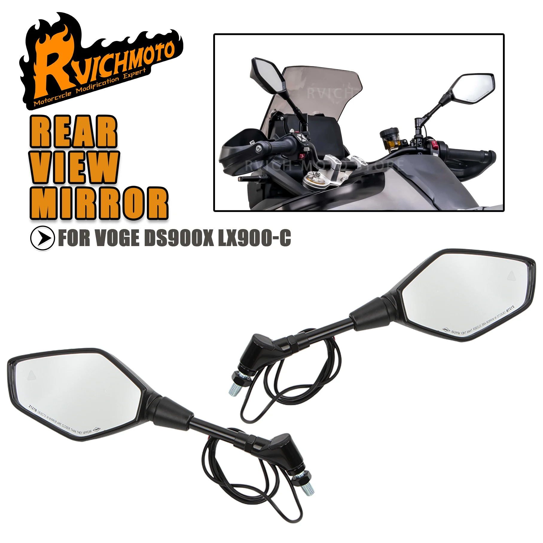 

Зеркала заднего вида для мотоциклов DS900 DSX DS 900 X 900X DSX LX900-C с радаром для VOGE DSX900 900DSX DS900X