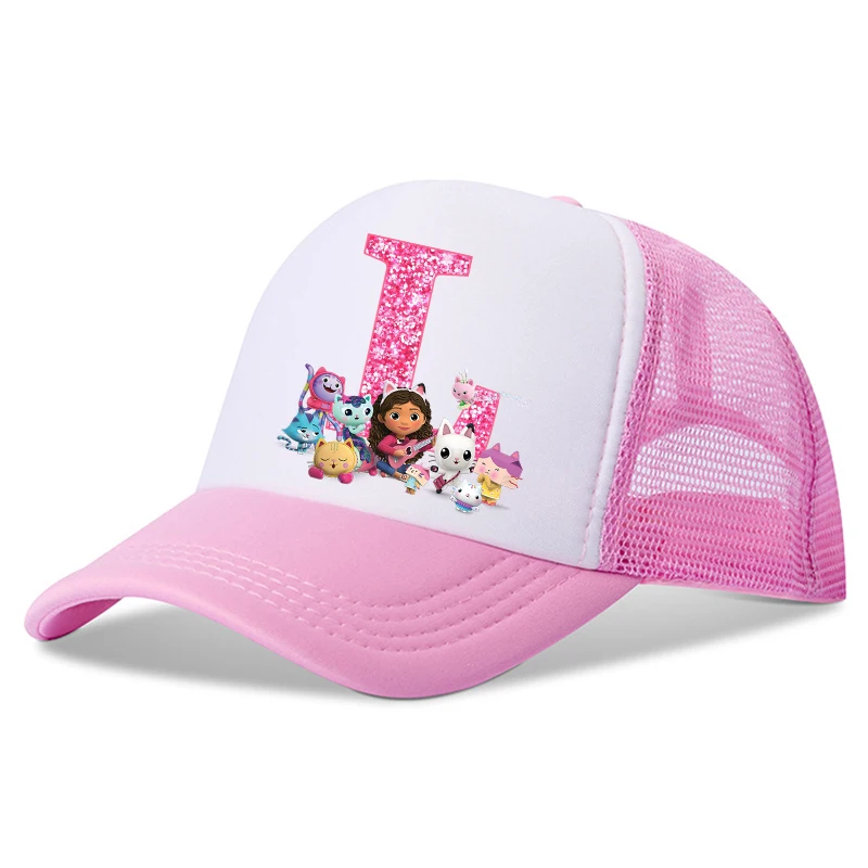 New Gabby Dollhouses bambini berretti da Baseball lettere inglesi cappello da cartone animato ragazze cappello da sole berretto con visiera