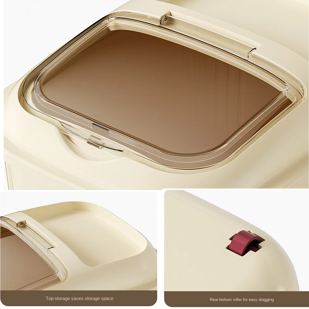 Boîte de Rangement Créative pour Riz E27 Étanche à l'Humidité, Grande Capacité, Récipient Alimentaire